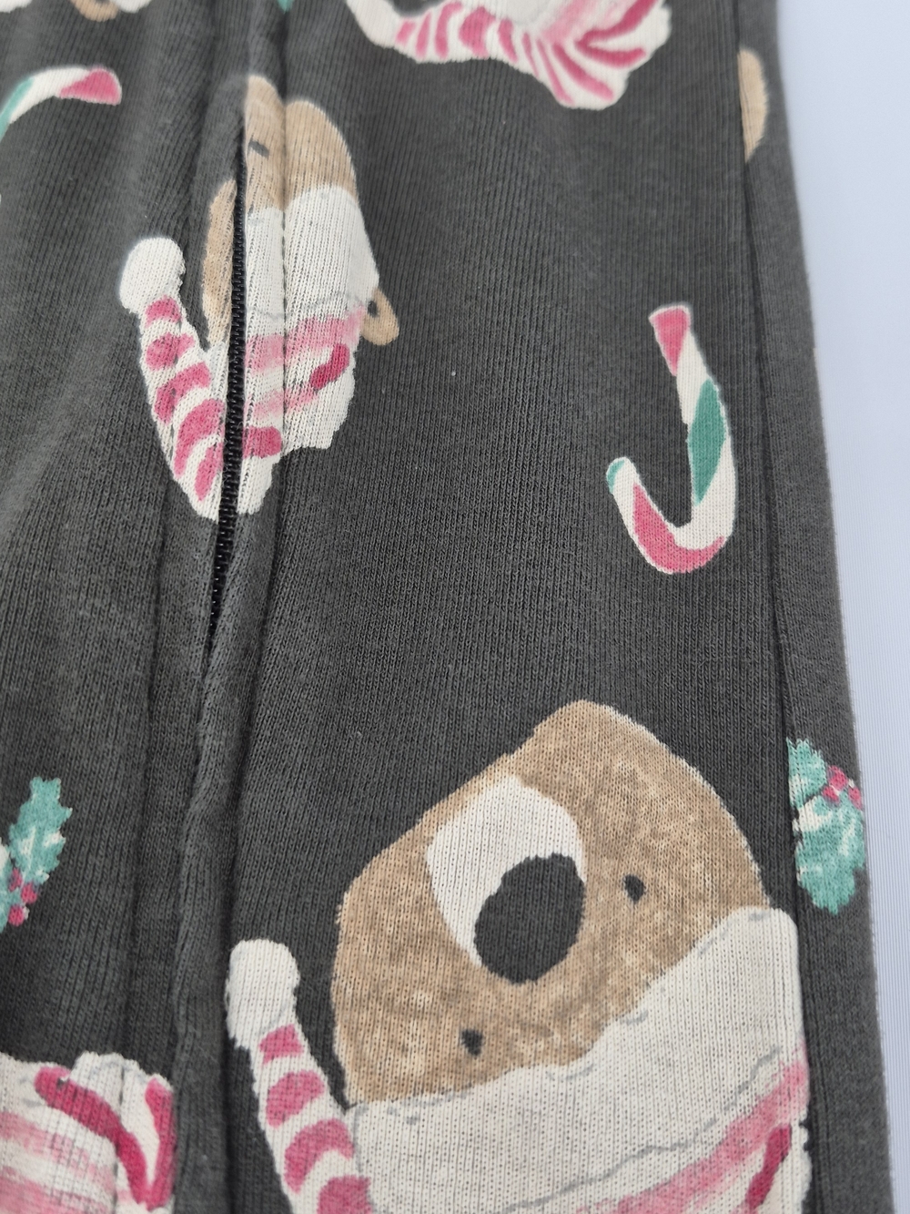 BURTS BEES Christmas Bear Baby Footed Pajama Organic Cotton 24 Months - Picture 3 of 11